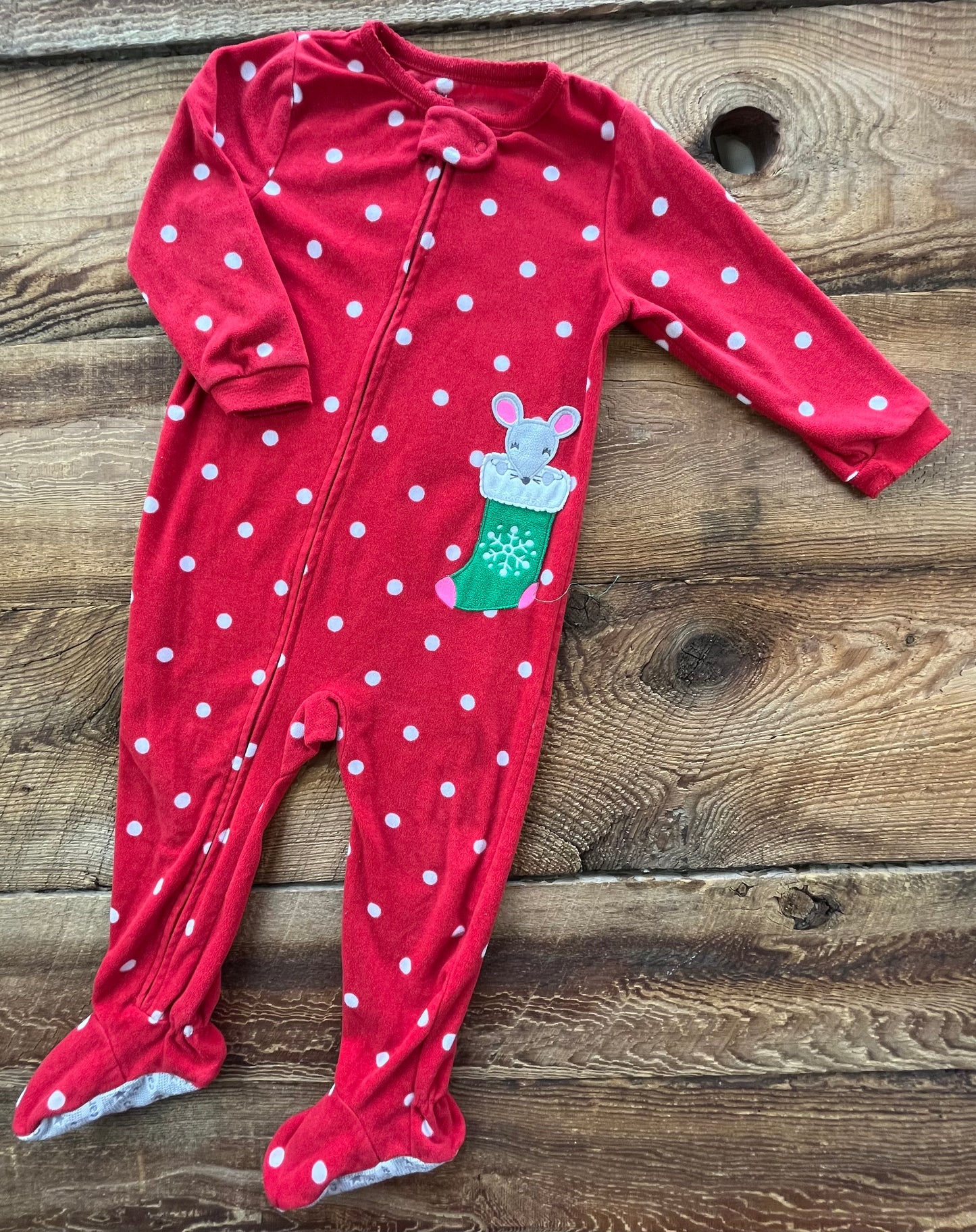 Carter’s 24M Fleece Christmas Mouse Sleeper