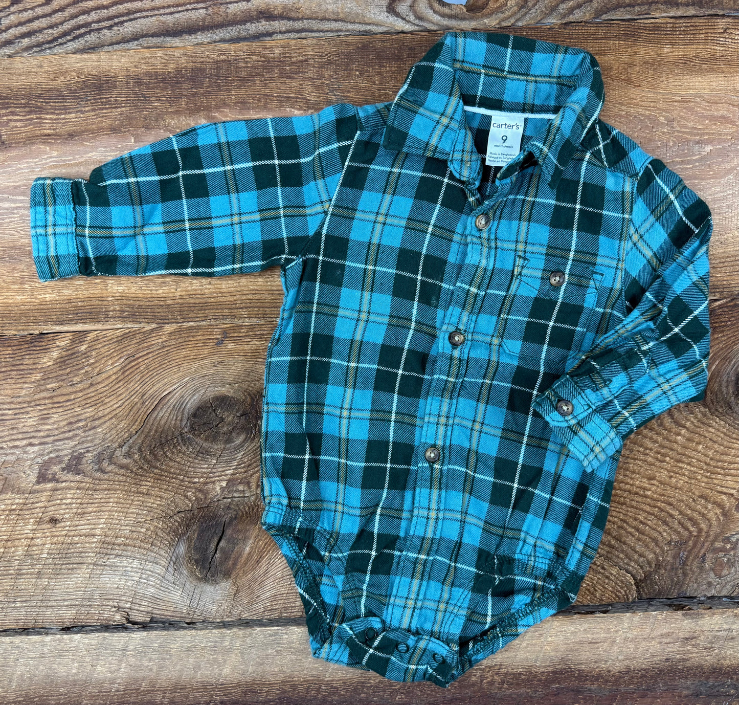 Carter’s 9M Flannel Onesie