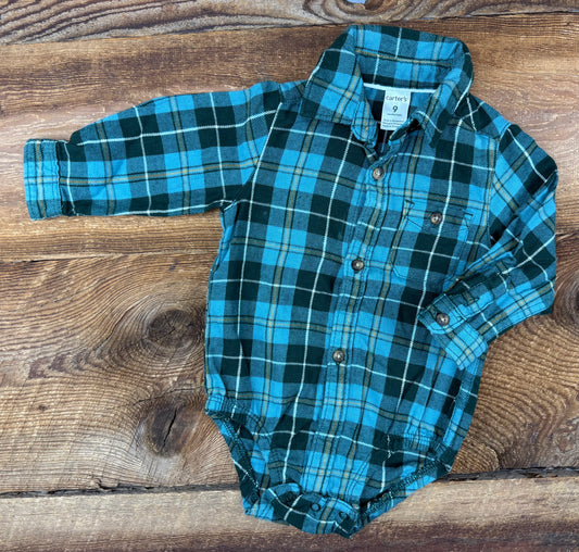 Carter’s 9M Flannel Onesie