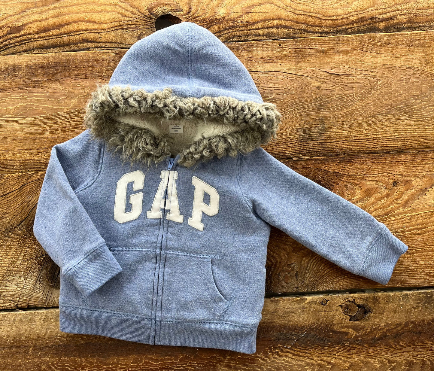 Gap 2T Sherpa Logo Hoodie