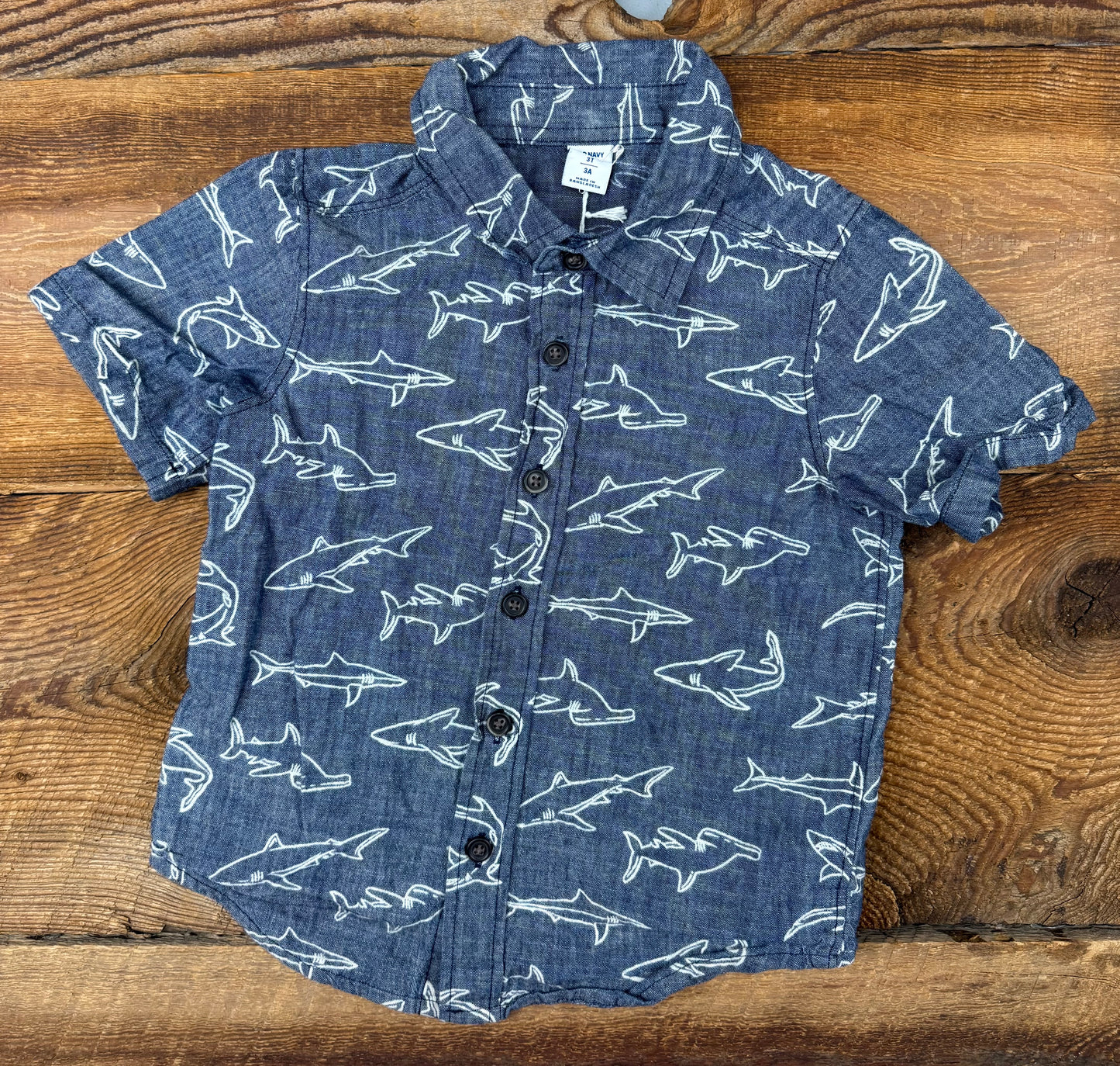 Old Navy 3T Shark Tee