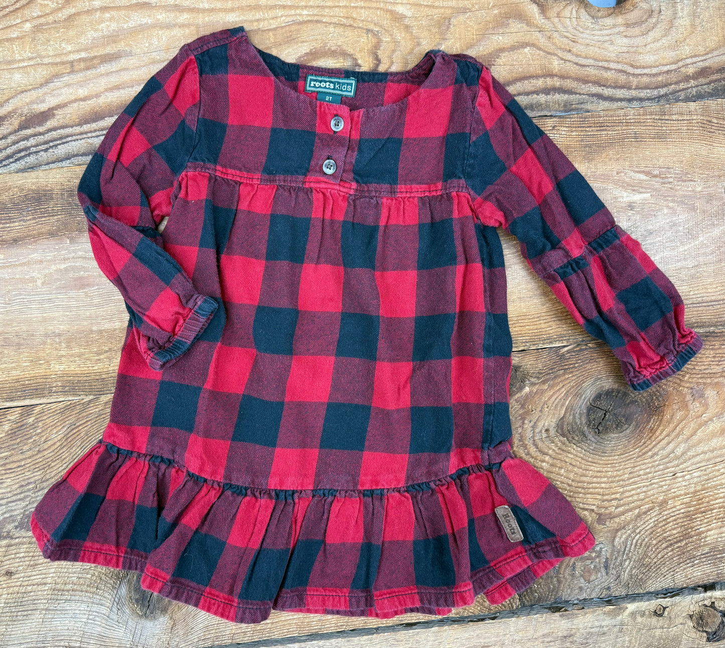 Roots 2T Flannel Dress