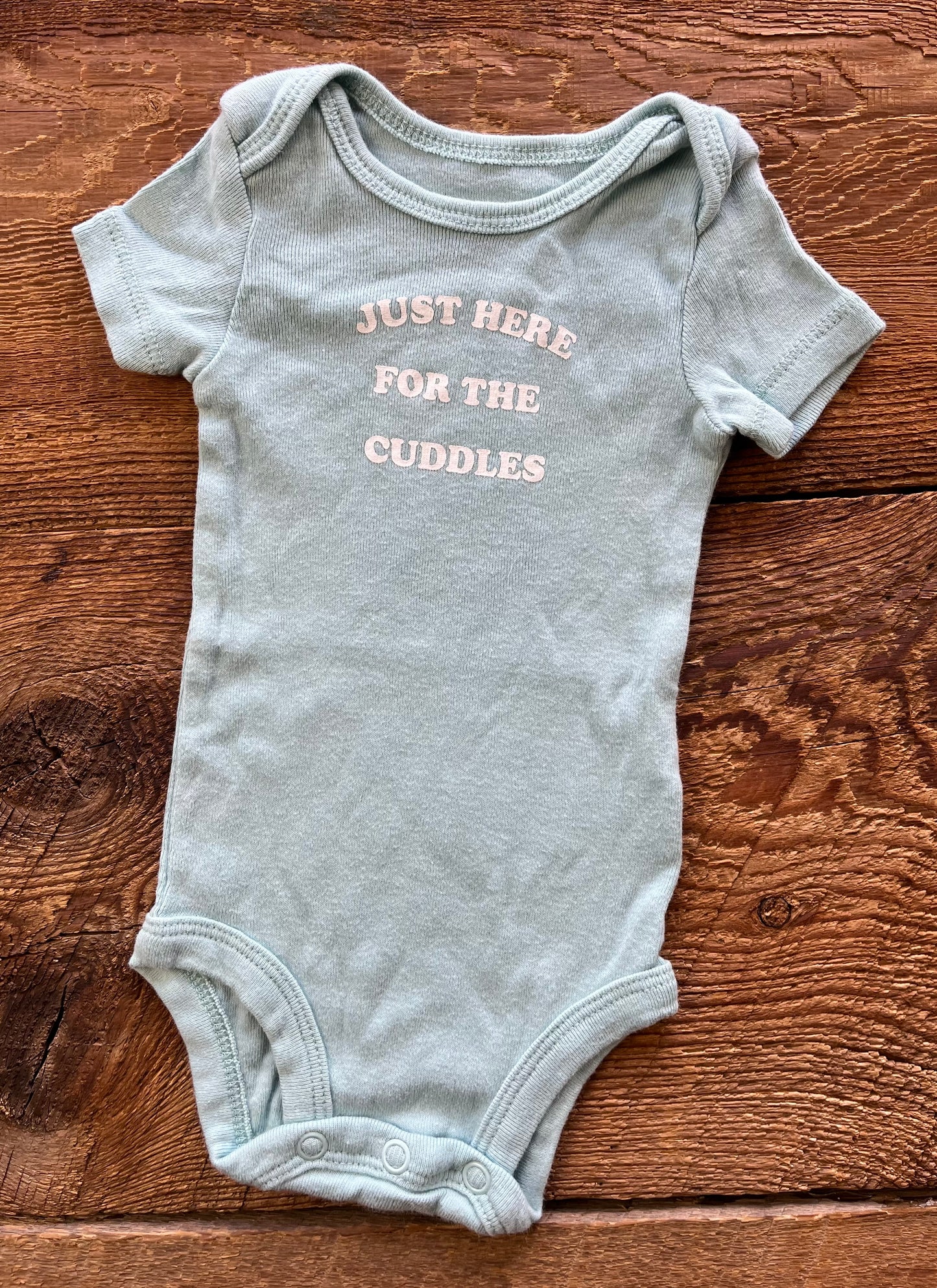 Carter’s NB Just here for the Cuddles Onesie