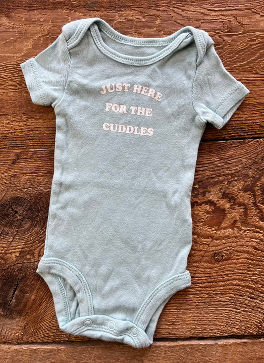 Carter’s NB Just here for the Cuddles Onesie