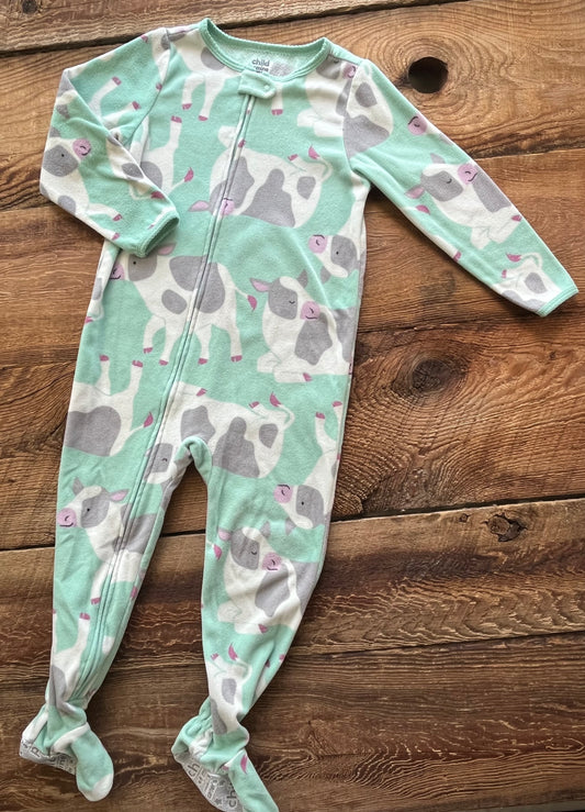 Child of Mine 4T Fleece Cow Sleeper