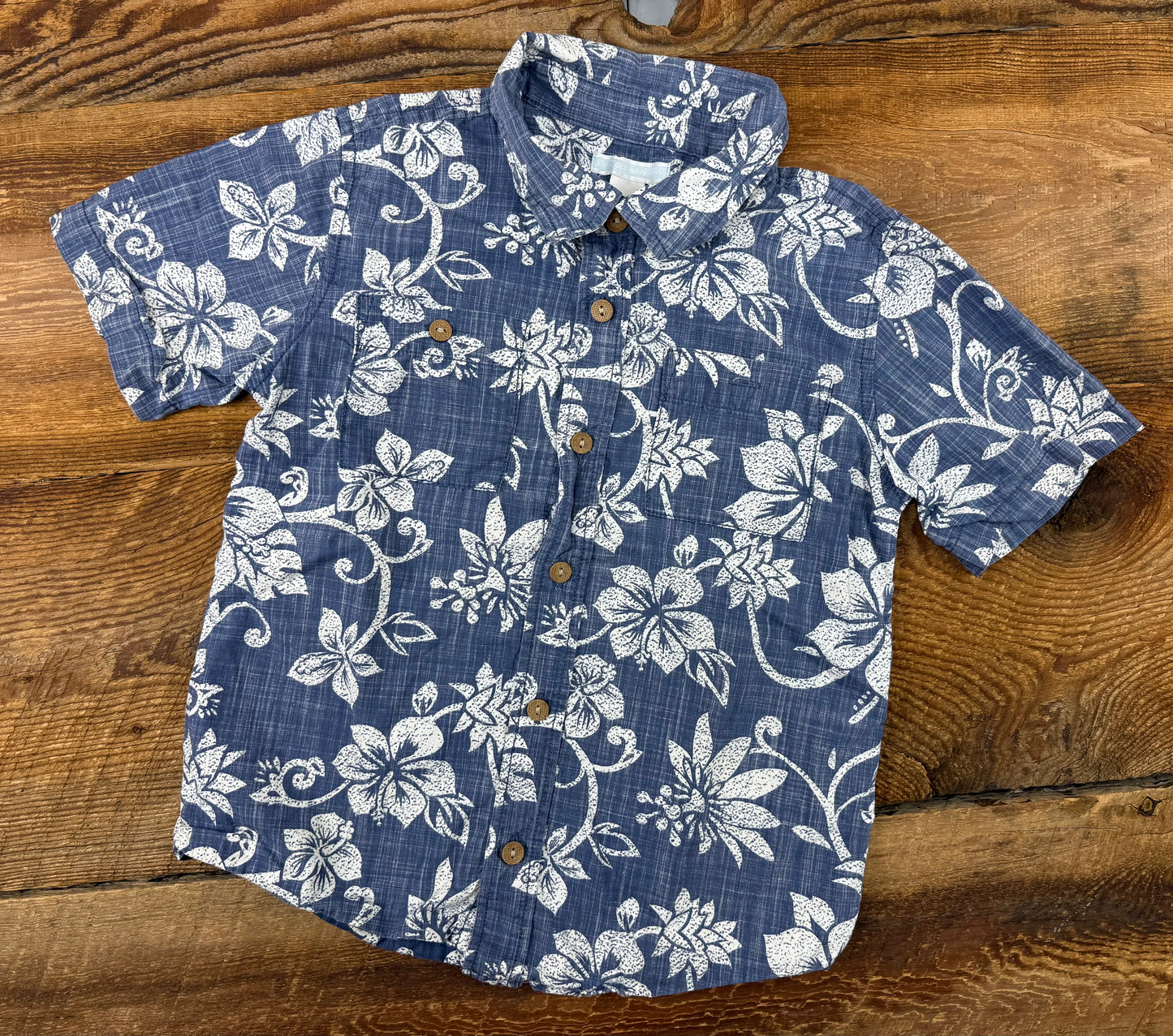 Old Navy 5T Tropical Button up Tee
