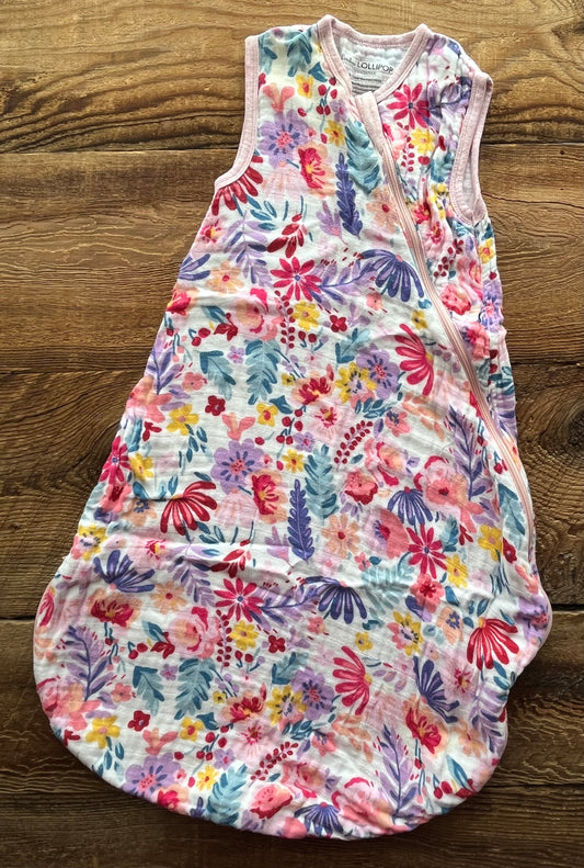 Loulou Lollipop 3-12m Floral Bamboo Sleepsack