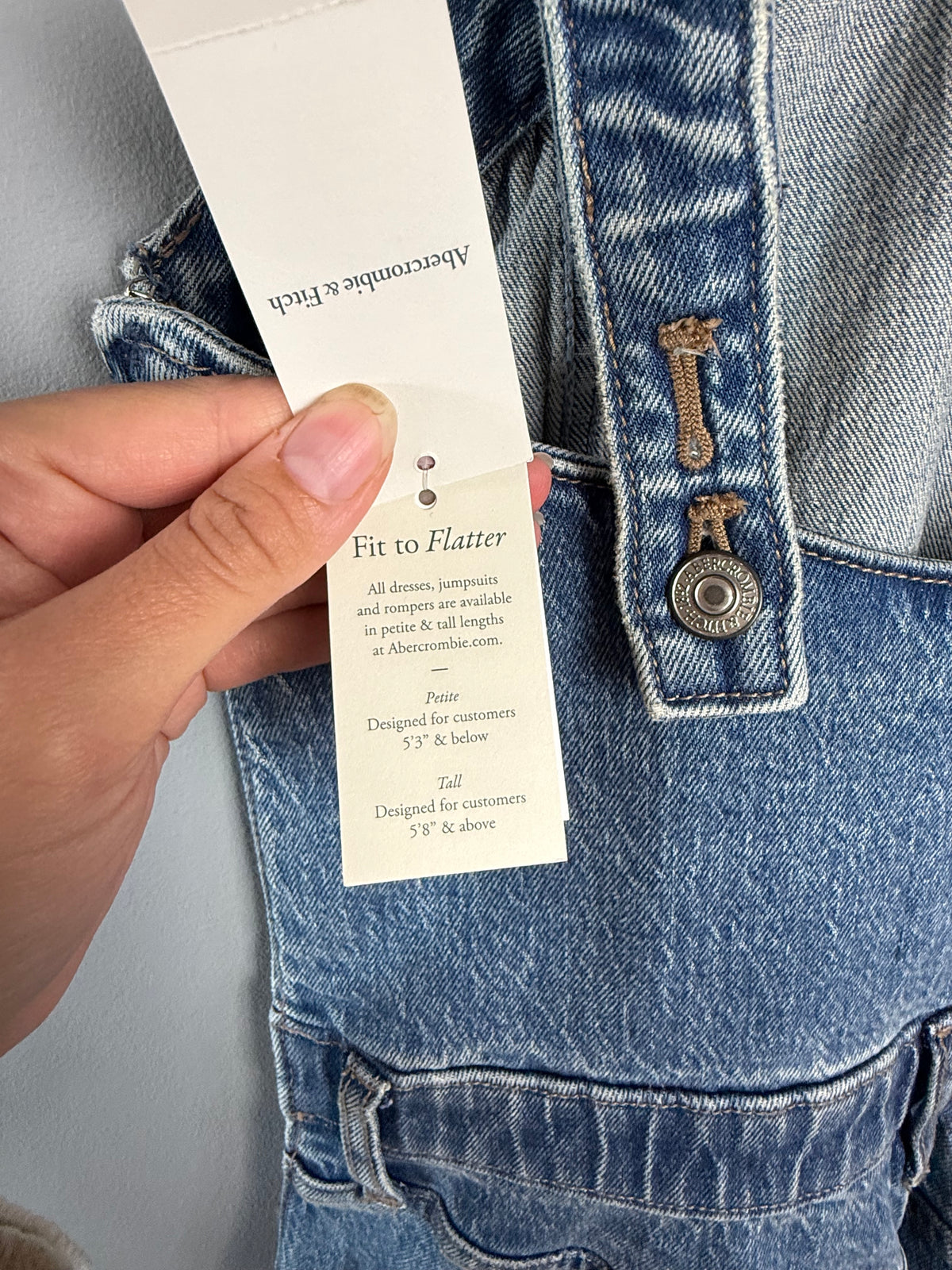 Abercrombie & Fitch Women’s Small Halter Denim Jumper