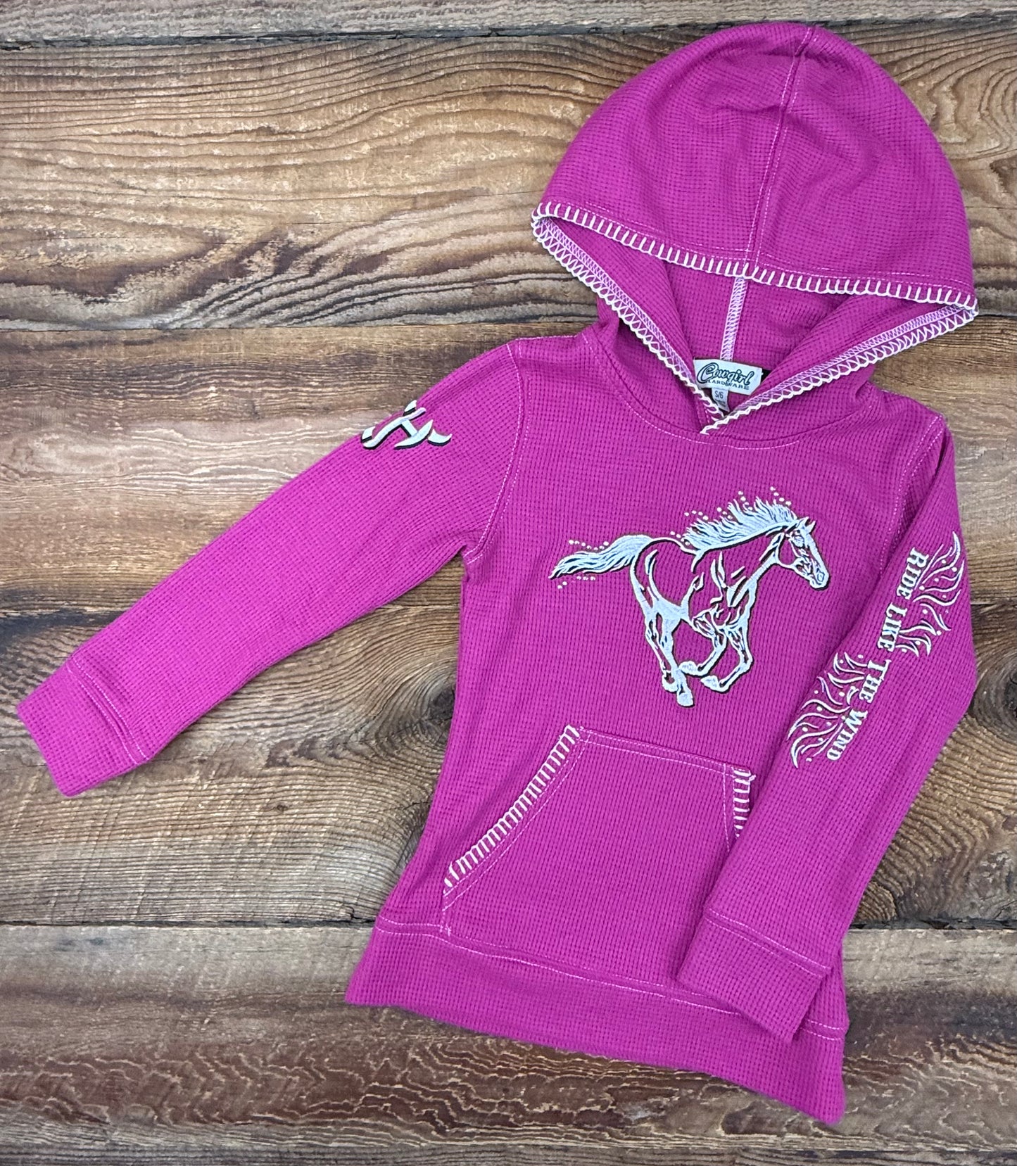 Cowgirl Hardware Small (6) Hooded Shirt