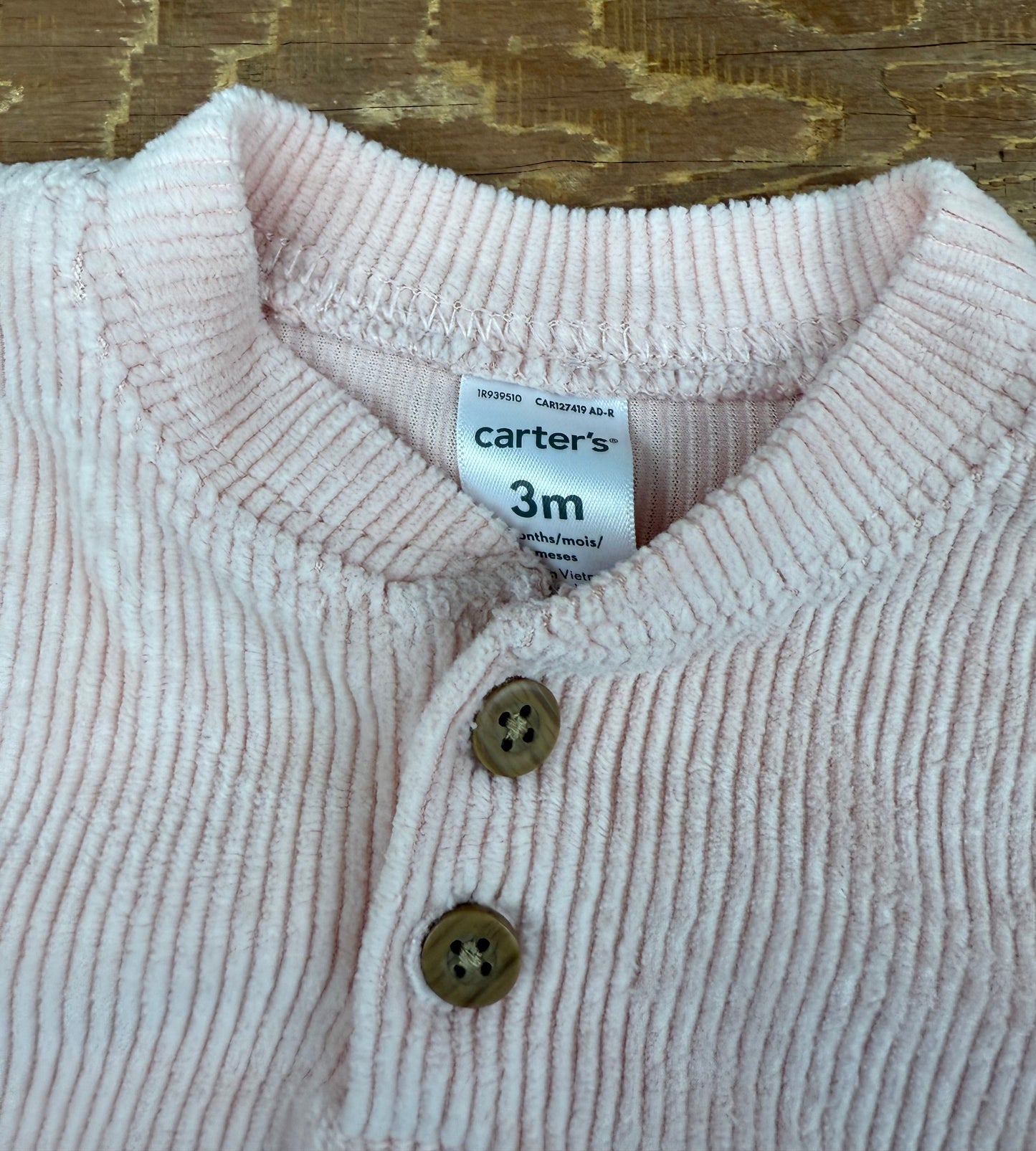 Carter’s 3M Ribbed Velvet Shirt