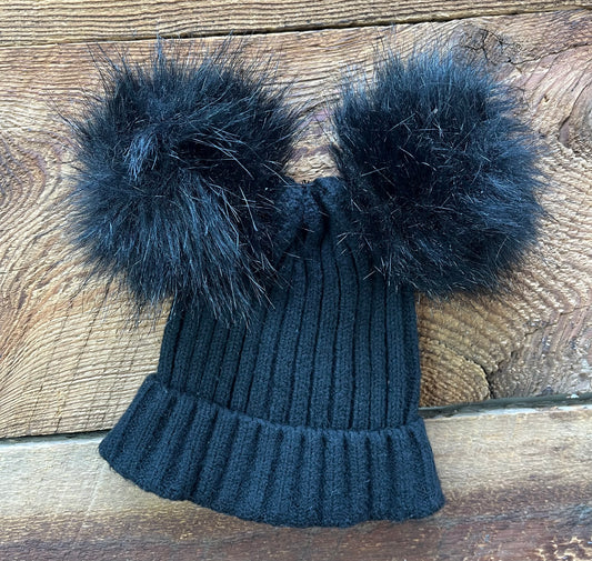 Gap 12-24M Double Pom Hat