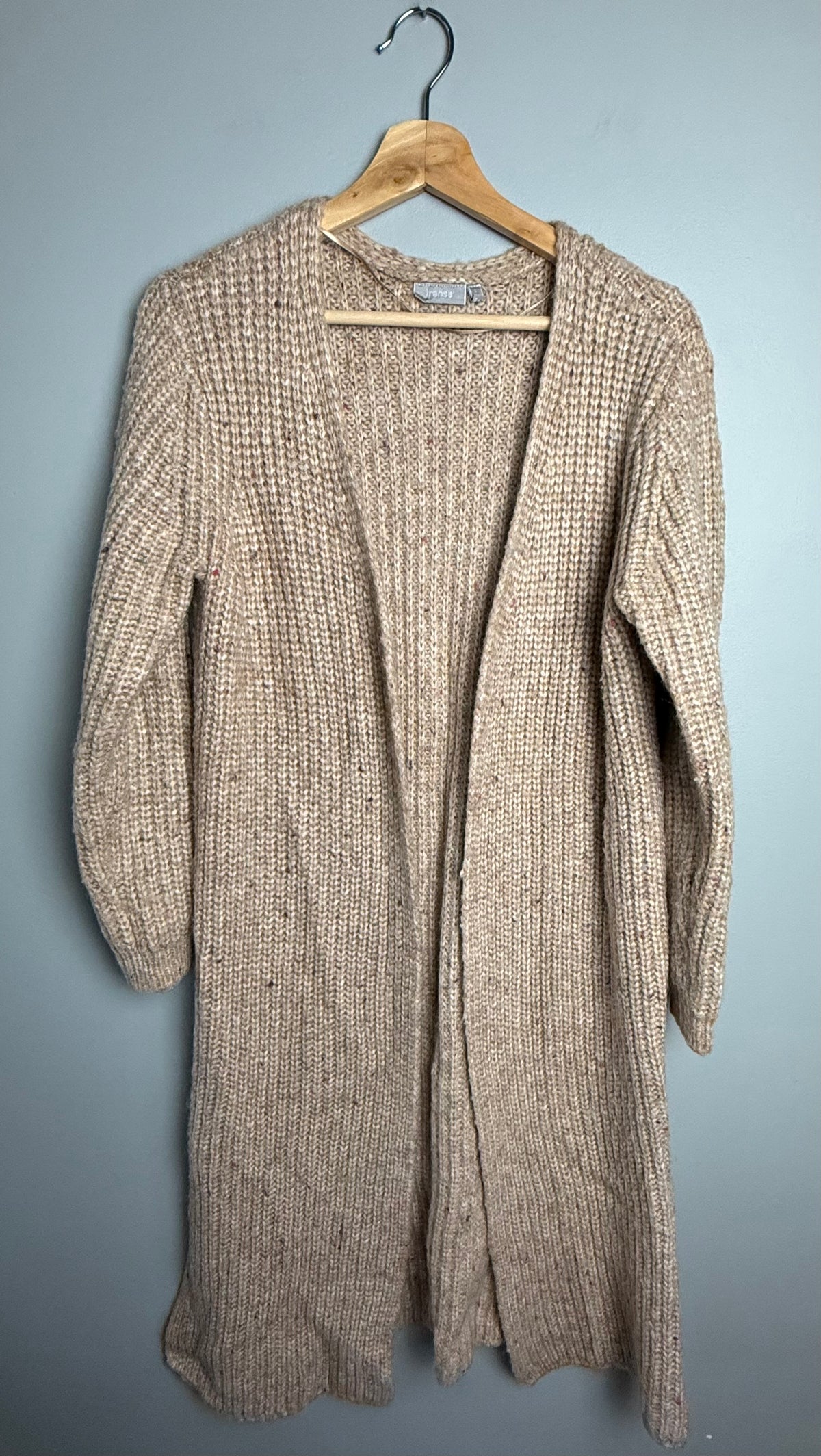 Fransa Women's Large Wool Blend Cardigan