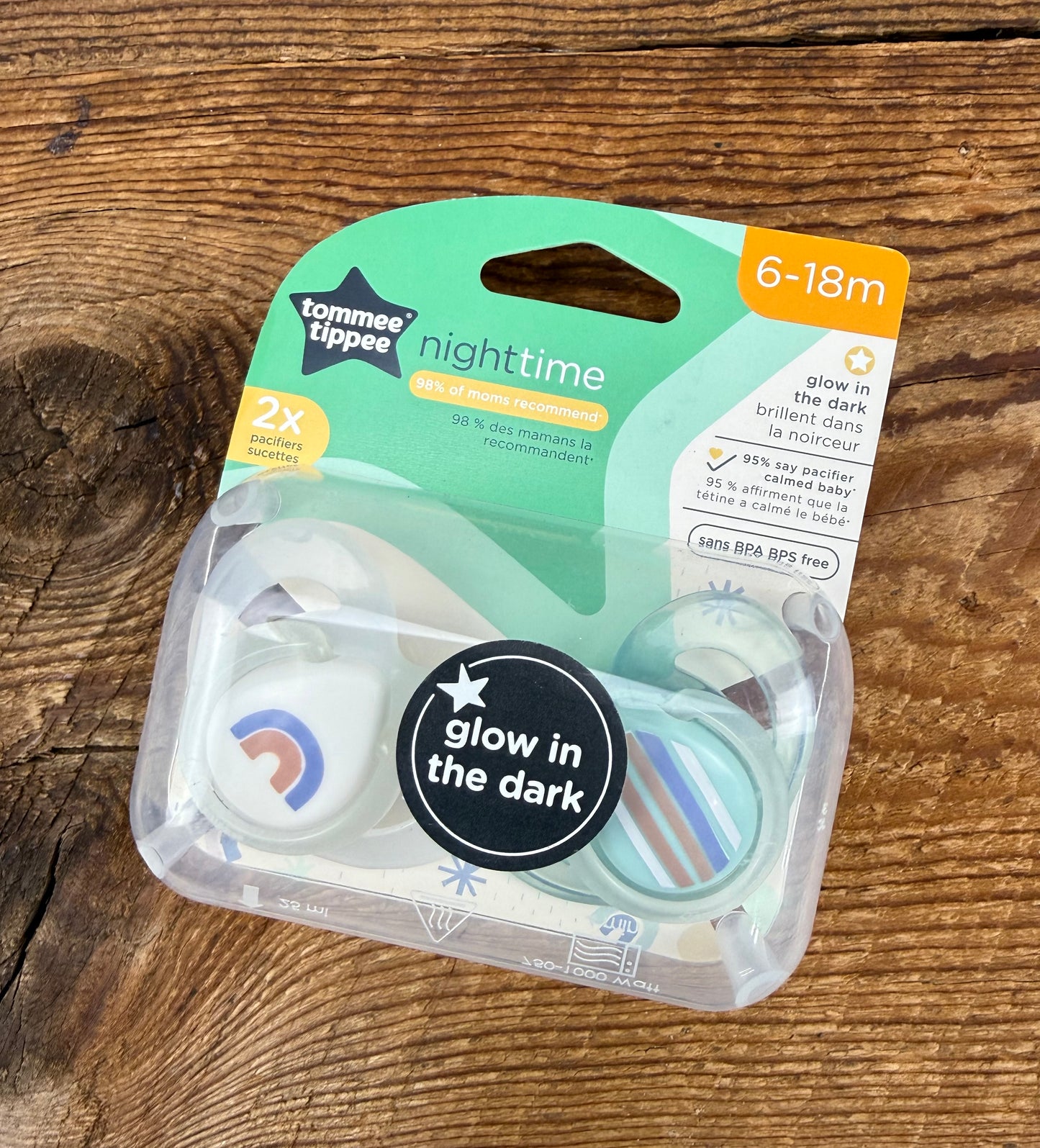 Tommee Tippee 6-18M Night time Soothers