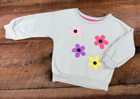 George 12-18M Floral Crewneck