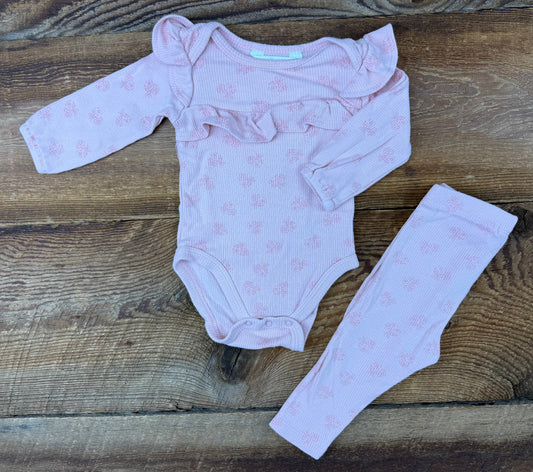 Emily & Oliver 3-6M Floral Ruffle Outfit