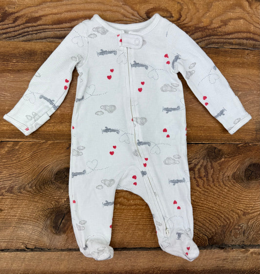 Carter’s 0-3M Love Airplane Waffle Sleeper