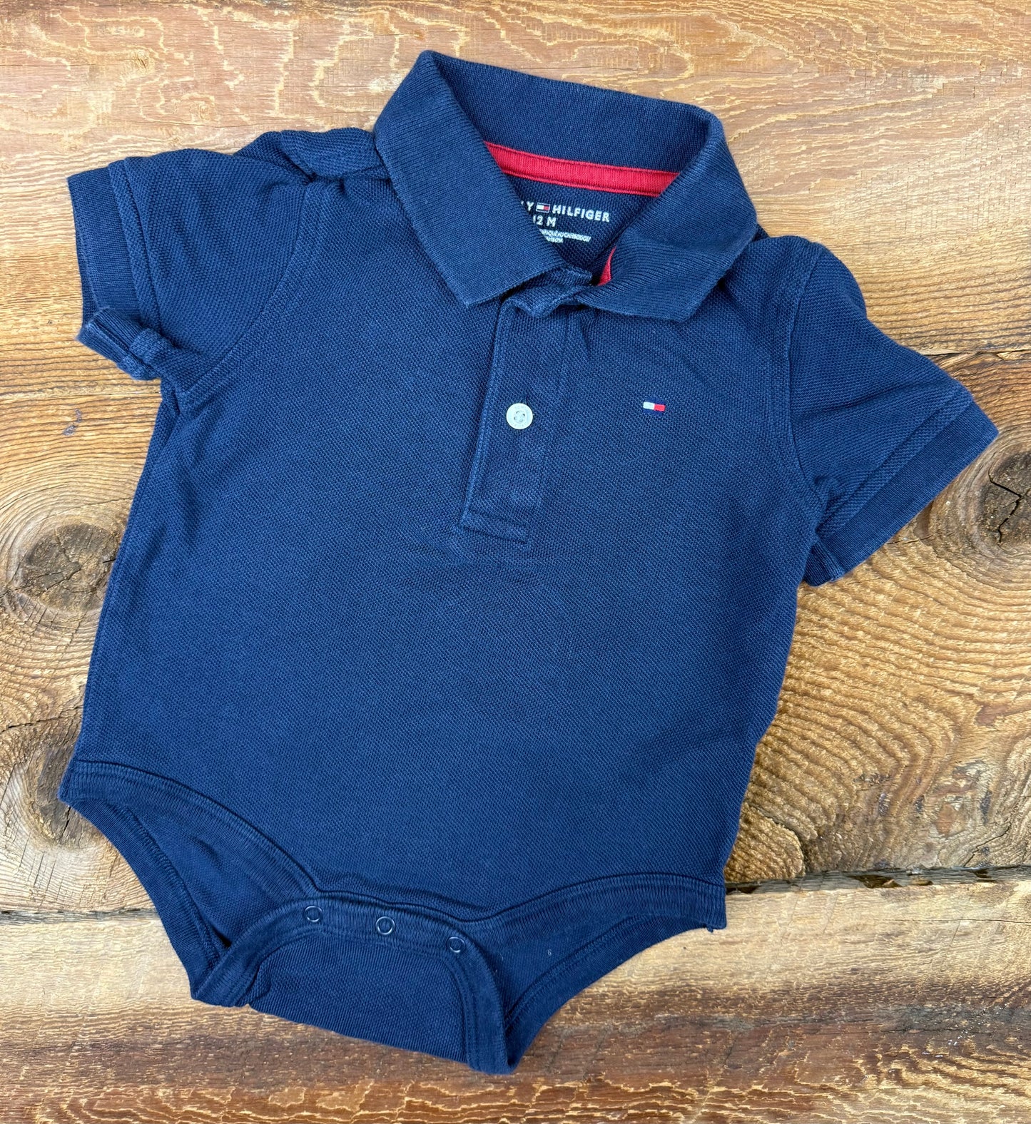 Tommy Hilfiger 12M Polo Onesie