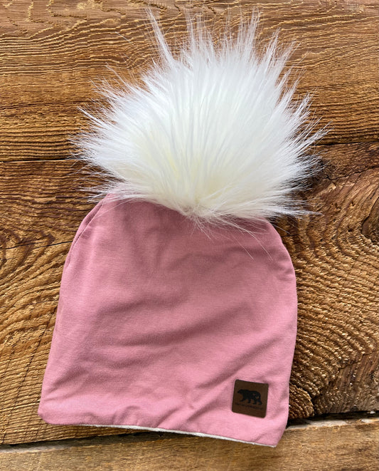 Tiny Wilderness Co 0-6M Lined Pom Hat