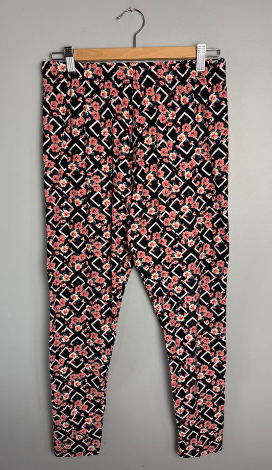 Sweetlegs Women's Plus Floral Legging