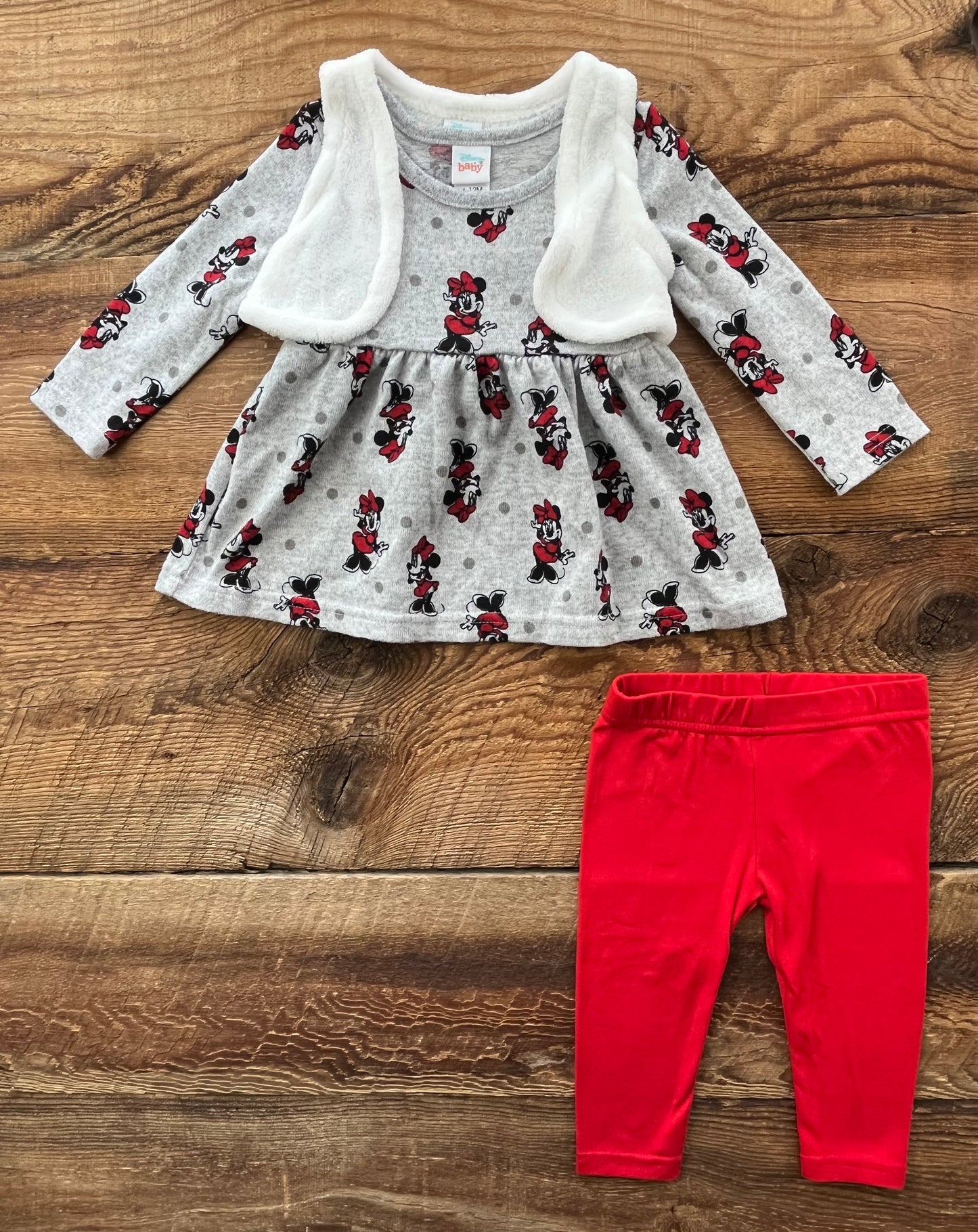 Disney 6-12M Minn ie Outfit