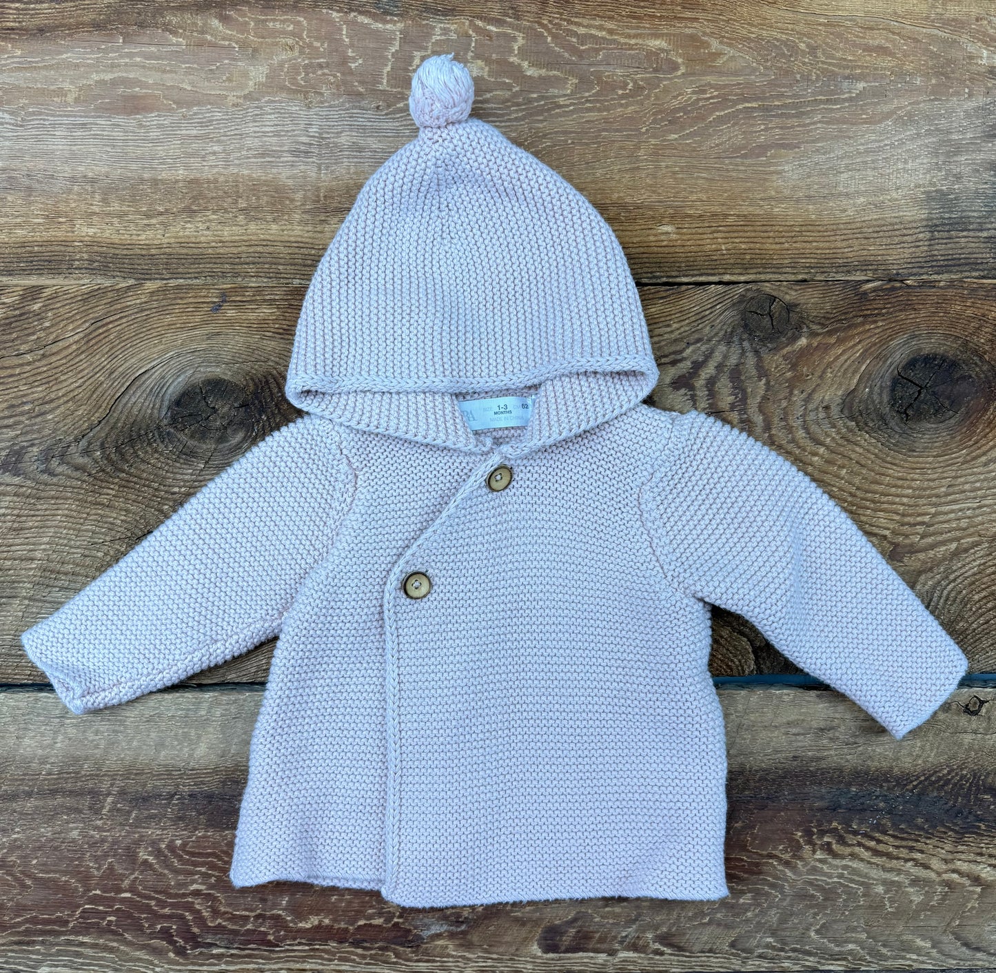 Zara 1-3M Knit Pom Sweater