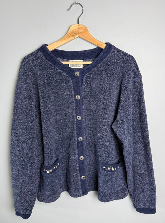 Northern Reflections Women’s Medium Vintage Fleece Cardigan