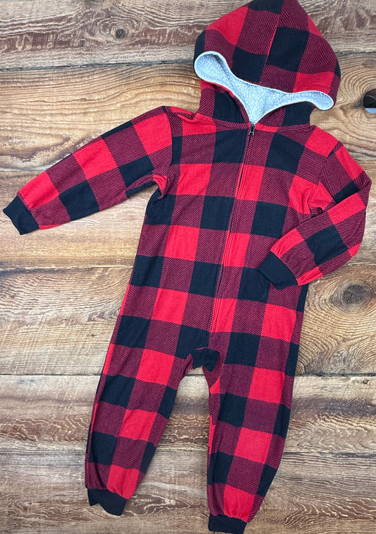 TCP 4T Fleece Plaid Hooded Sleeper