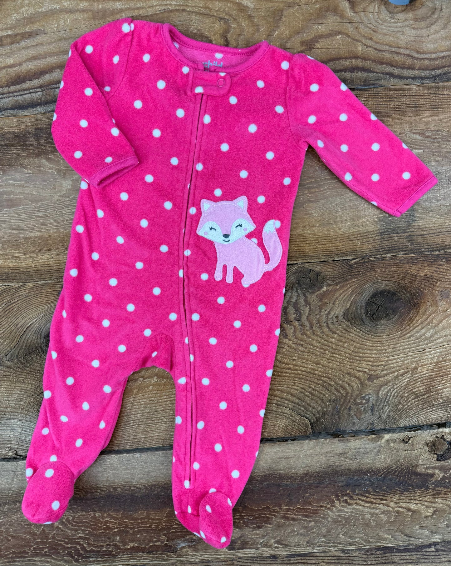 Child of Mine 3-6M Fleece Fox Sleeper