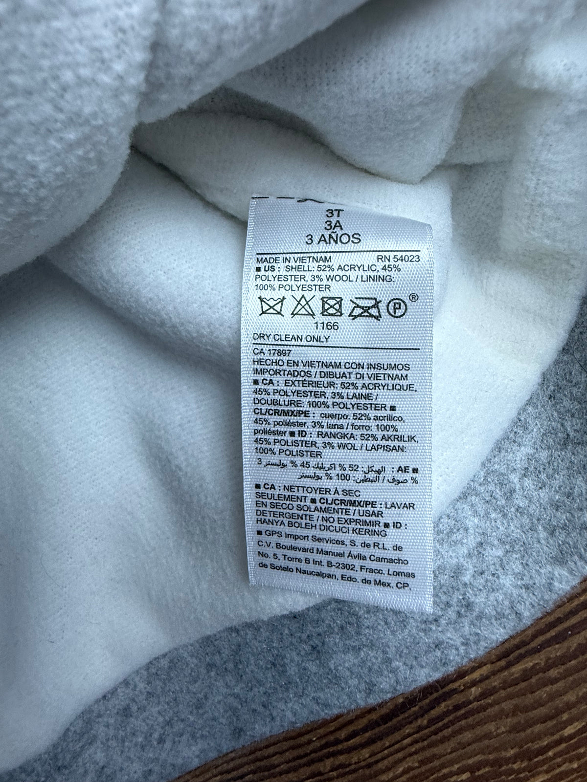 Old Navy 3T Peacock Coat