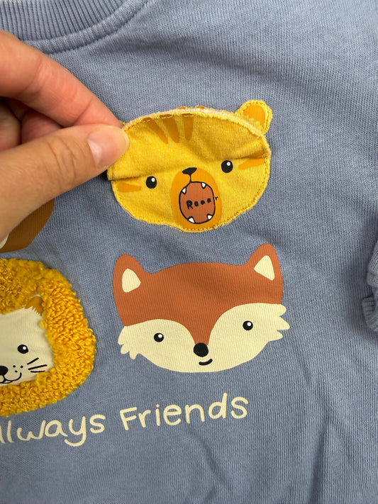 H&M 12M Always Friends Crewneck