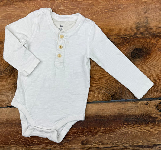 Gap 18-24M Henley Onesie