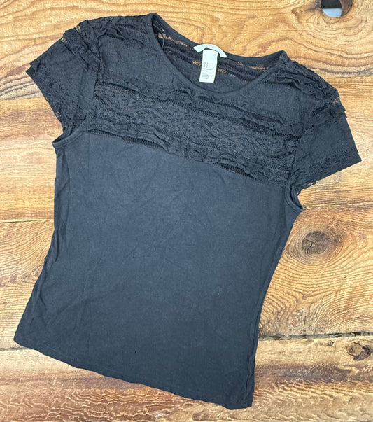 H&M Small (6/7Y) Lace Tee