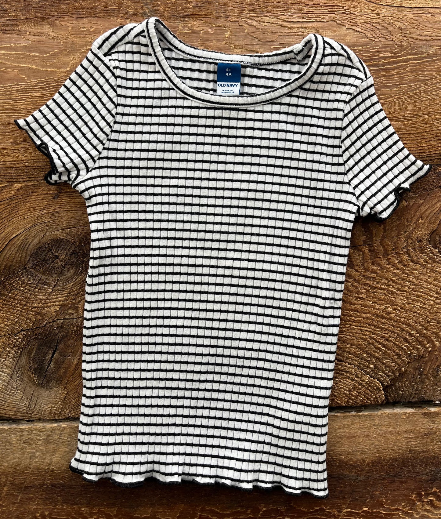 Old Navy 4T Striped Ribbed Tees