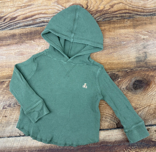 Gap 2T Waffle Hooded Shirt