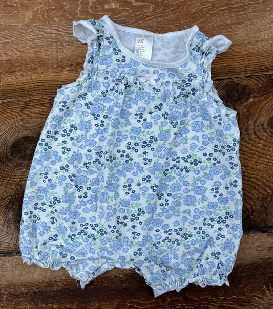 H&M 2-4M Floral Romper