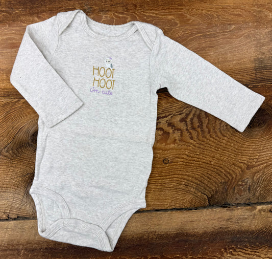 Just On You 12M Owl Onesie