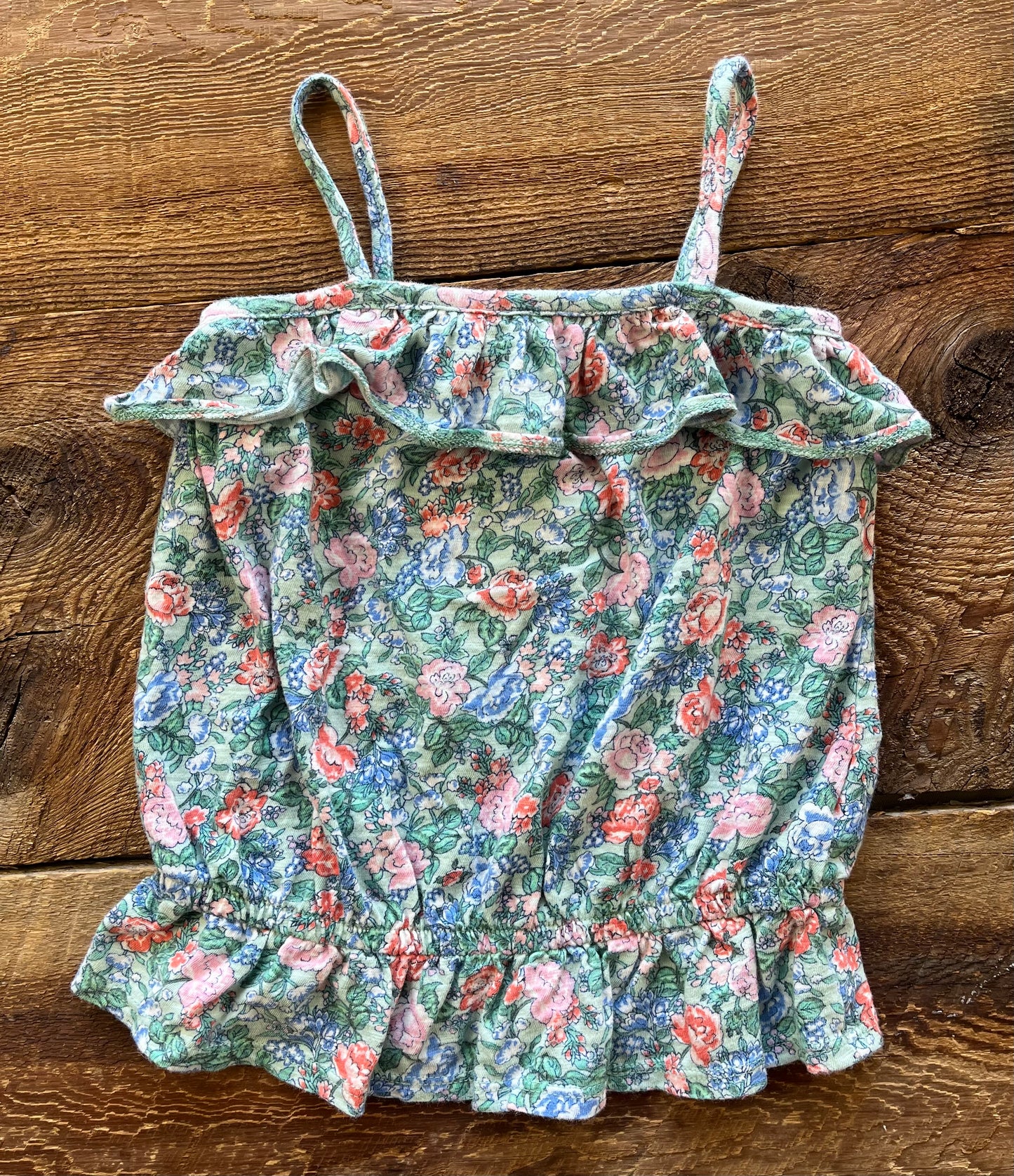 Old Navy 4T Floral Peplum Tank