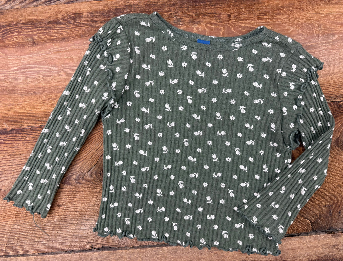 Old Navy 3T Floral Ribbed Shirt