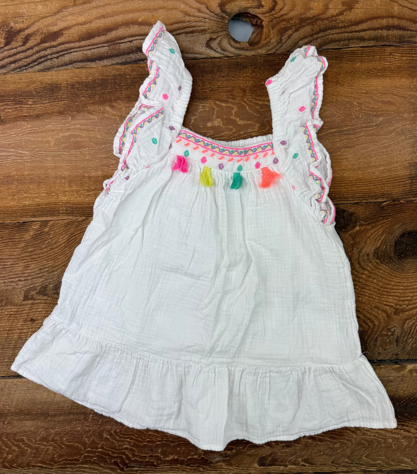 Cat & Jack 2T Muslin Tassel Dress
