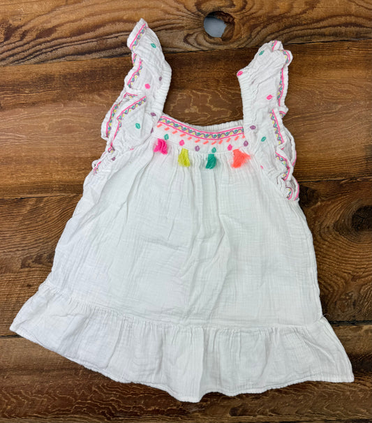 Cat & Jack 2T Muslin Tassel Dress