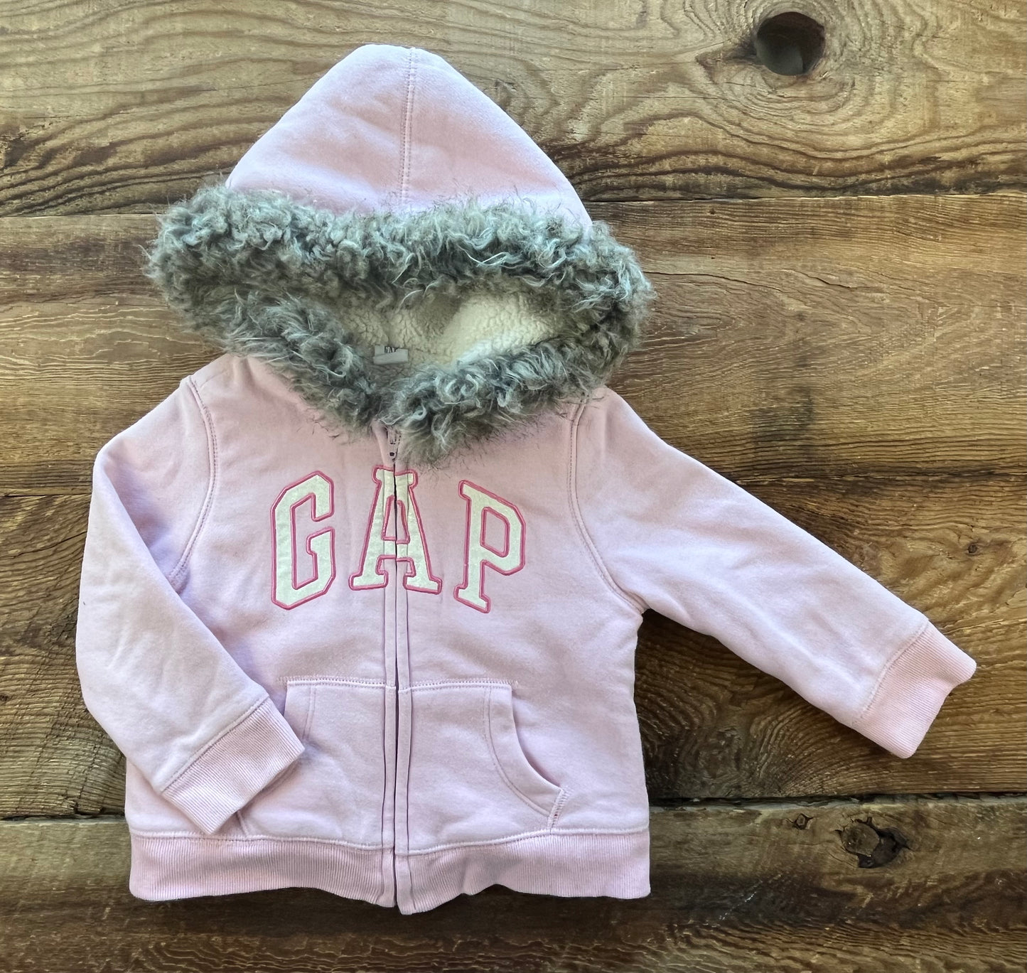 Gap 3T Sherpa & Fur Hoodie