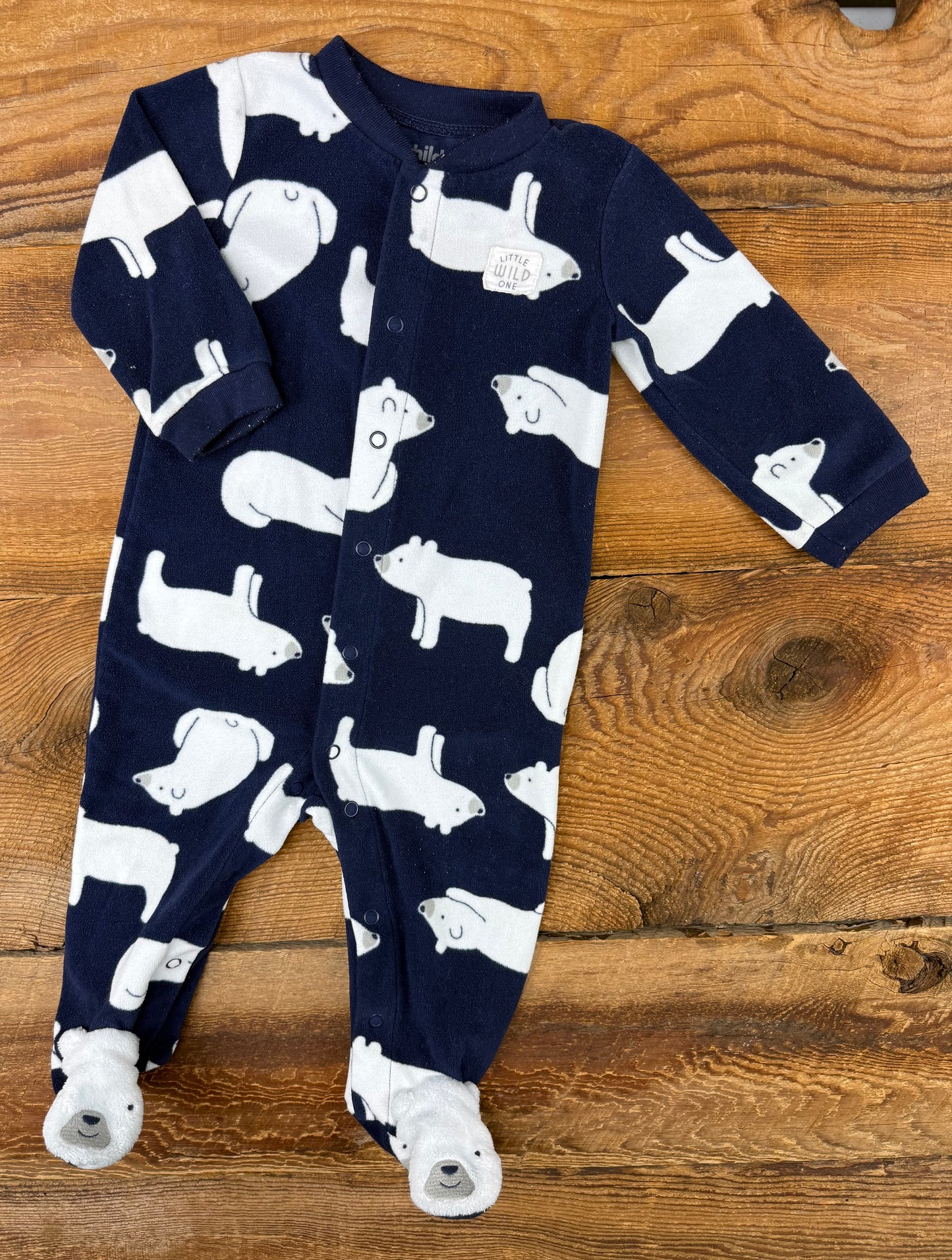 Child of Mine 6-9M Fleece Polar Bear Sleeper