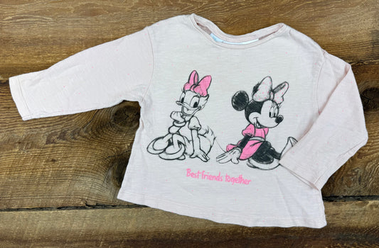 Zara 6-9M Minnie Best Friends Shirt