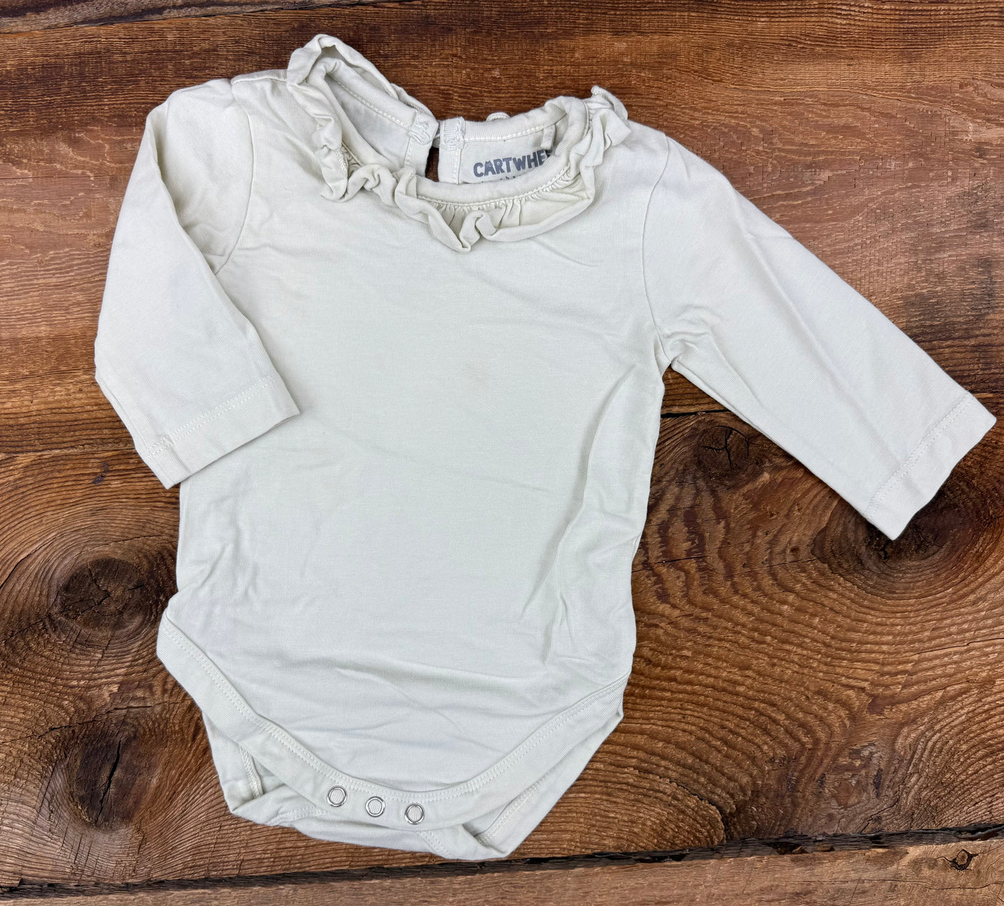 Cartwheels 0-3M Ruffle Onesie