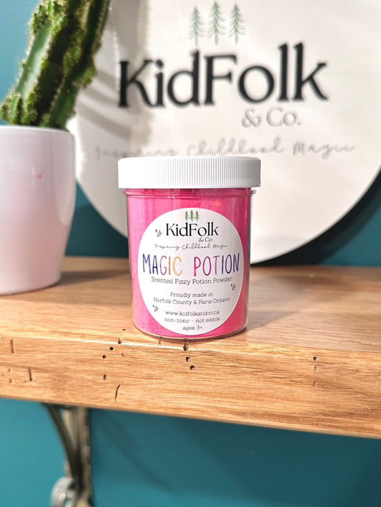 KidFolk & Co Magic Potion, Neon Pink-4oz