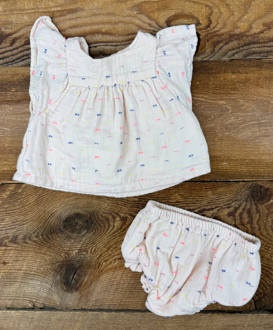 Gap 3-6M Muslin Outfit