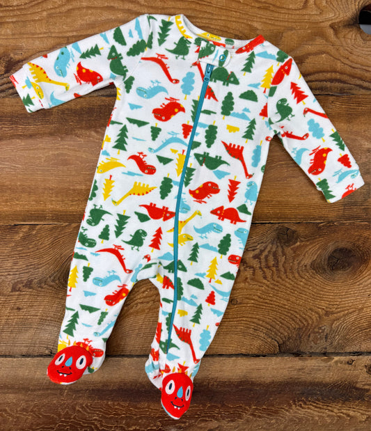 Joe Fresh 3-6M Fleece Dino Sleeper