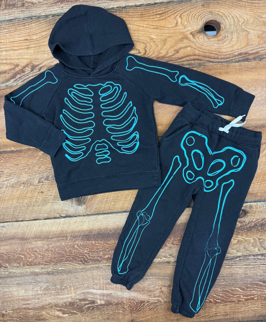 Old Navy 4T Skeleton Jogger Set