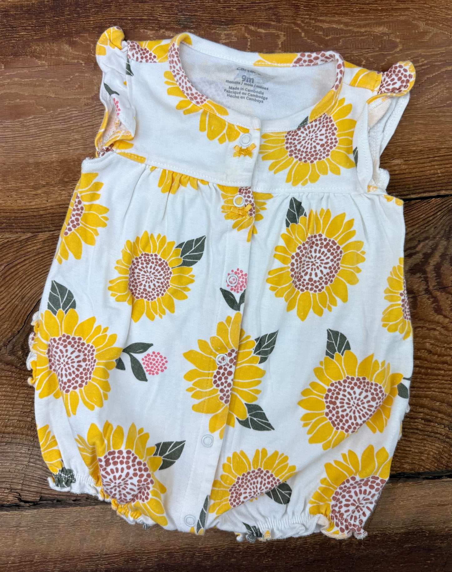 Carter's 9M Sunflower Romper