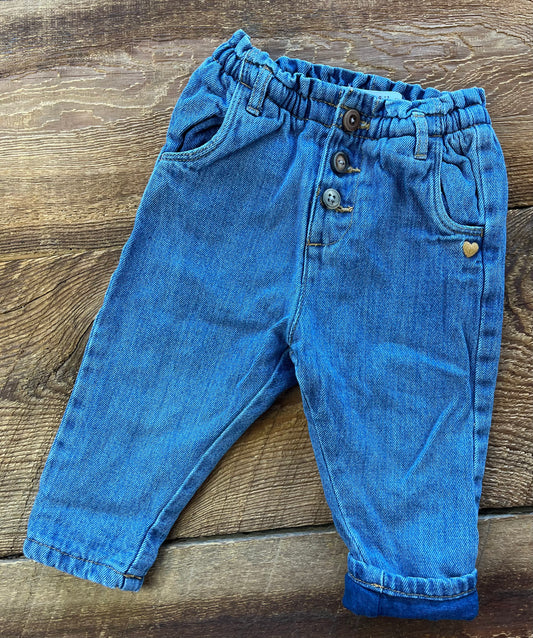 Zara 9-12M Lined Jean